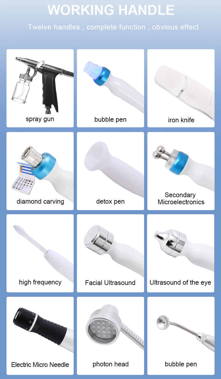 Hydra Diamond Peeling Oxygen Spray Machine for Skin Care Microdermabrasion Water Het Cleaning Oxygen Facial Machine