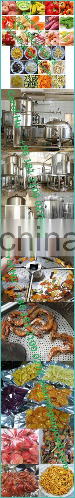Factory VF fruit vegetable chips production line Mushrooms mini industrial low temperature vacuum fryer equipment frying machine