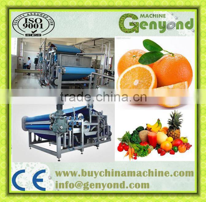 belt extractor for press juice from fruit and vegetables