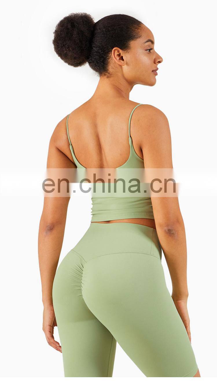 High Quality Sports Bra Skin-Friendly Workout Thin Strap Yoga Custom Tank Top Women