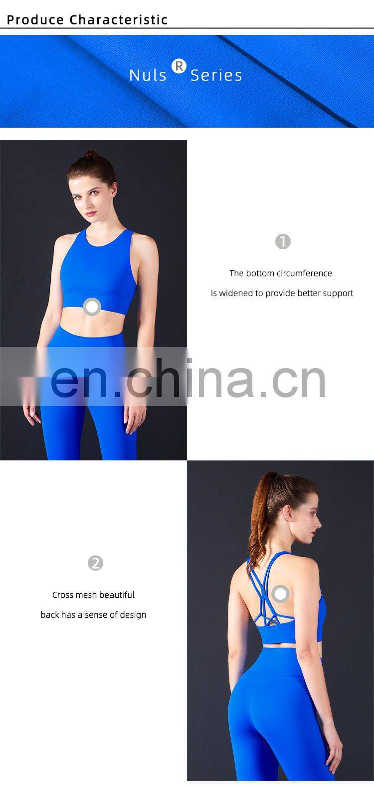 Women's High Impact Sports Bras Cross Back Crop Top Sexy Running Bra for Plus Size