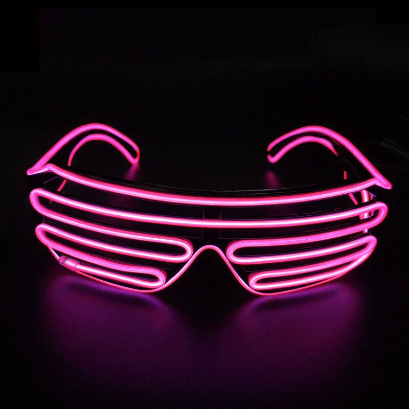 Christmas Decoration LED Flashing Shutter Glasses Glow in Dark LED Light up Glasses