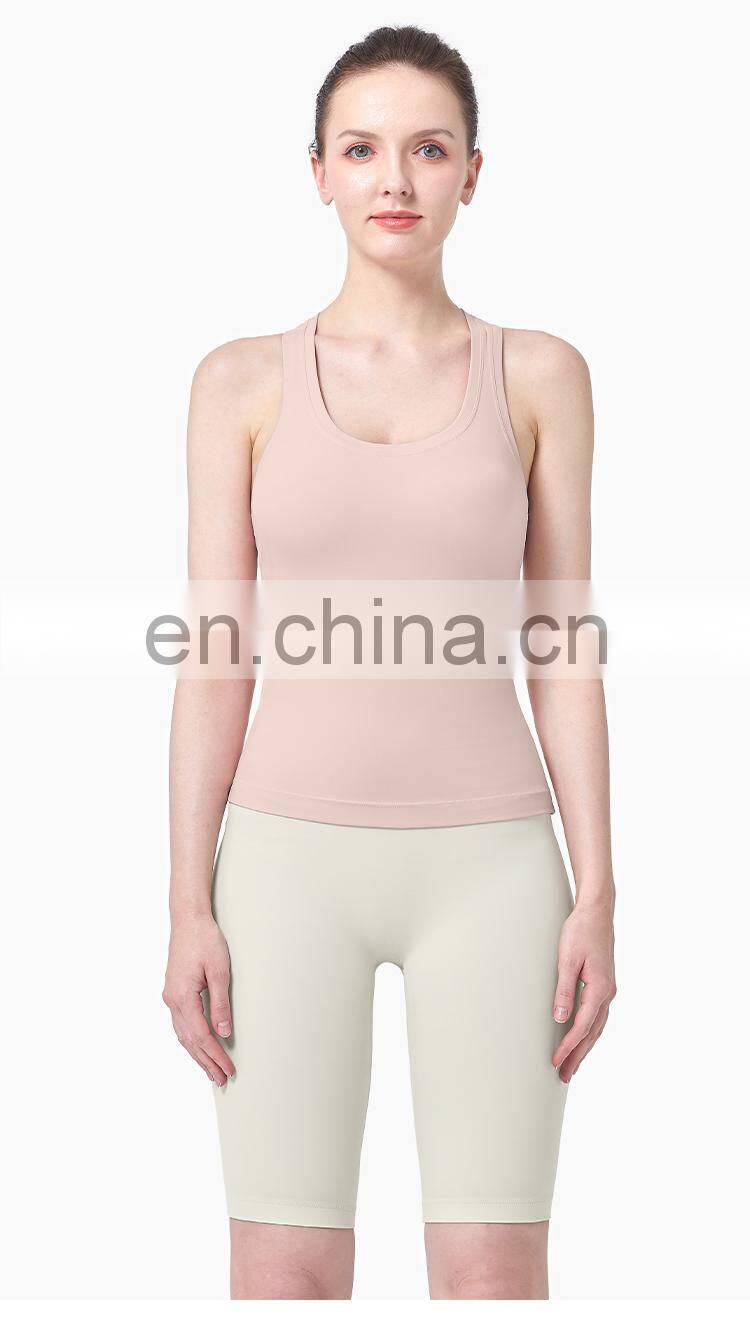 Women Yoga Wear Female Fitness Clothing Racer Back Gym Tank Top Running Sport Tank Top