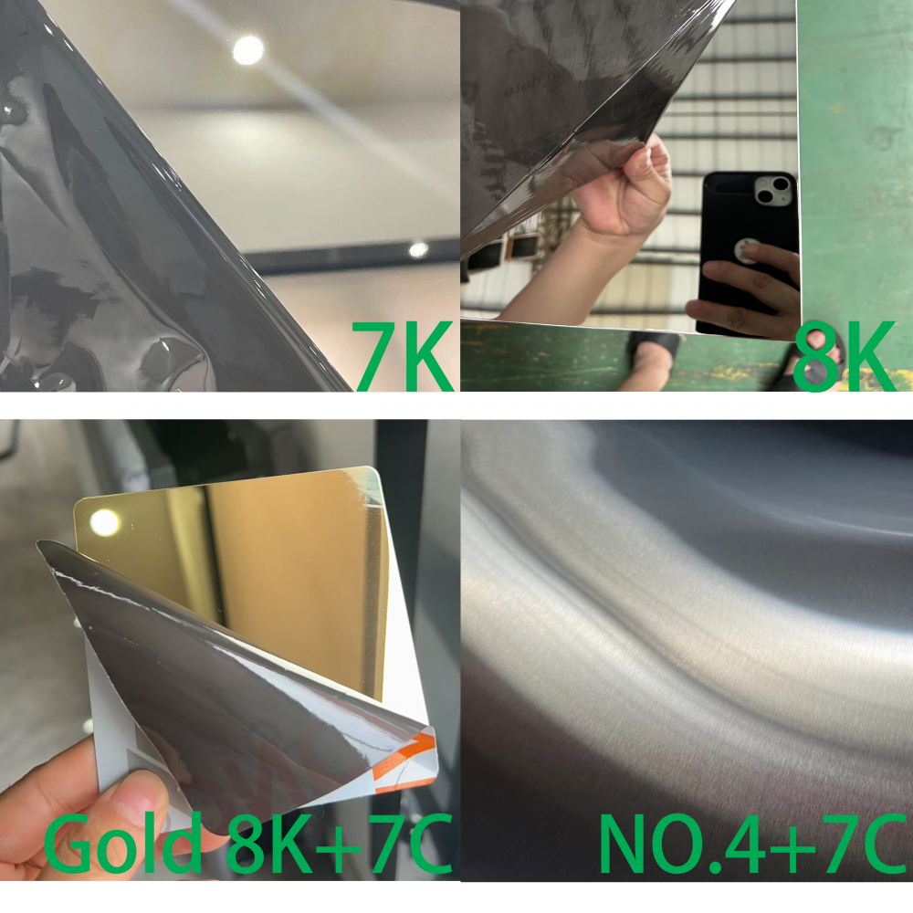 Surface treatment of stainless steel for export