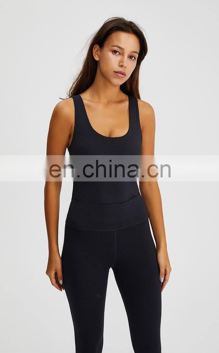 Women One Piece Yoga Jumpsuit Custom Activwear Backless Yoga Fitness Body Suit