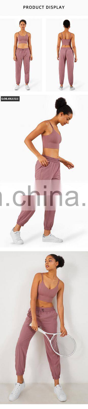 ECO Sexy high impact gym active wear custom high support sports bra two mile wear plus size big crop tops