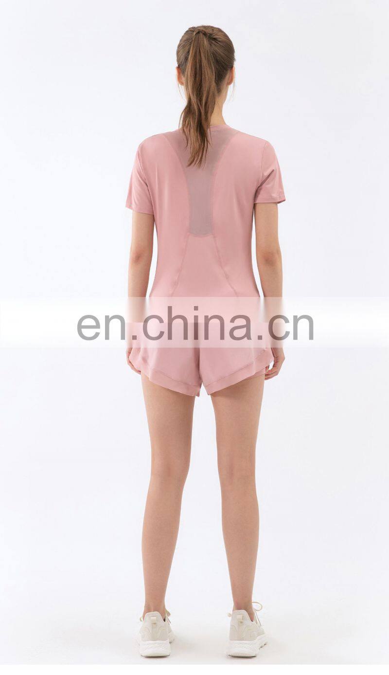 New Quick-Drying High Waist Anti-Glare Sports Shorts Women's Loose Yoga Fitness Pants