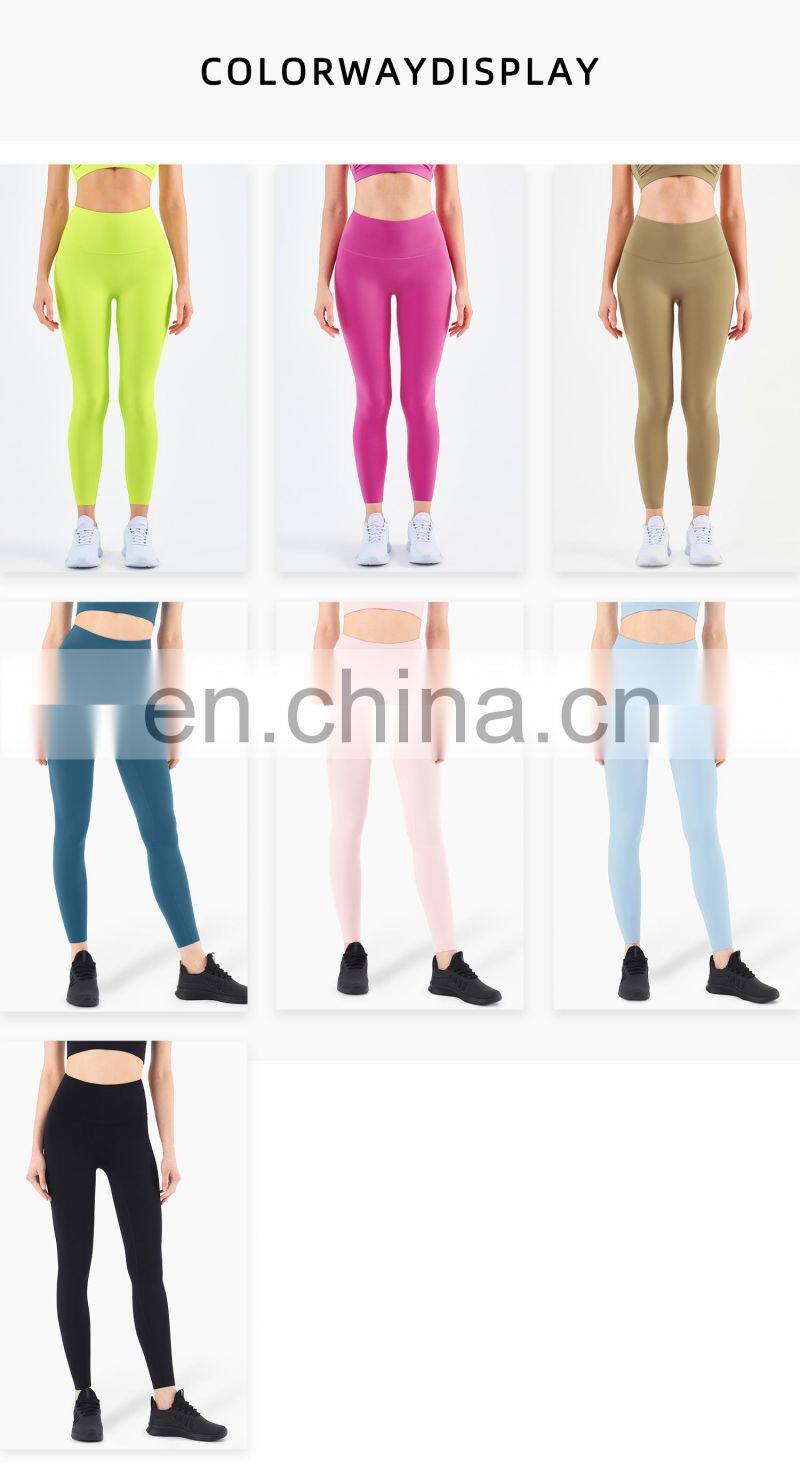 High Waist Leggings Workout Gym Soft Stretchy Yoga Pants Without T Line
