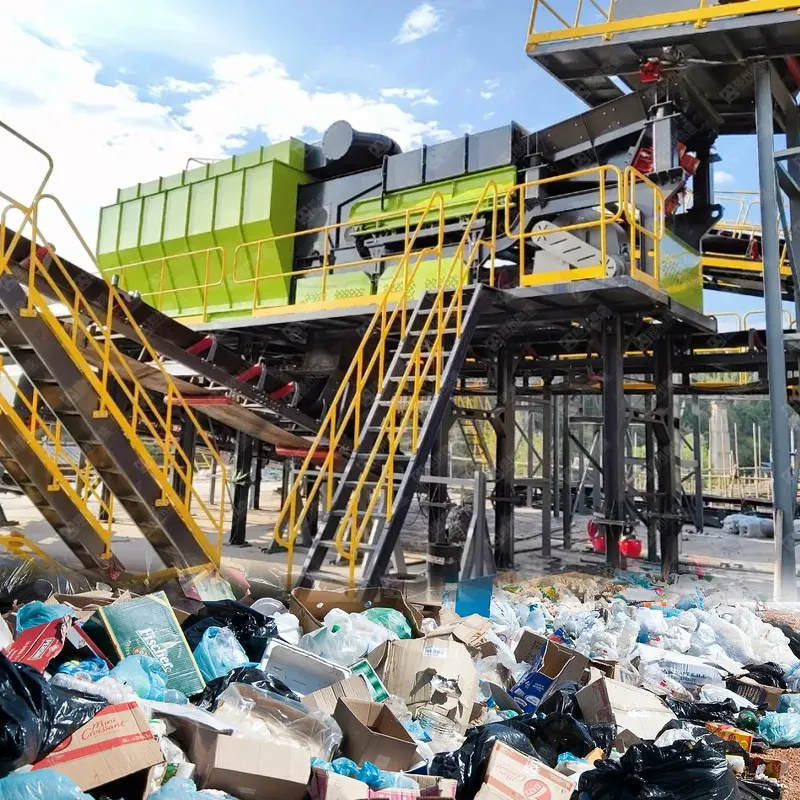 Simple MSW sorting line