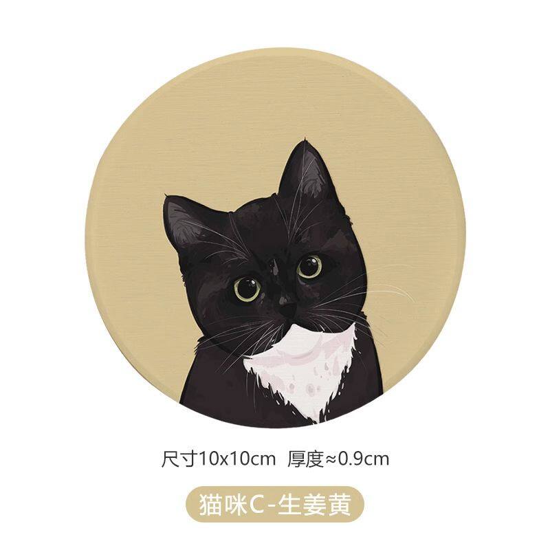 cute printed diatomite coaster (9).jpg