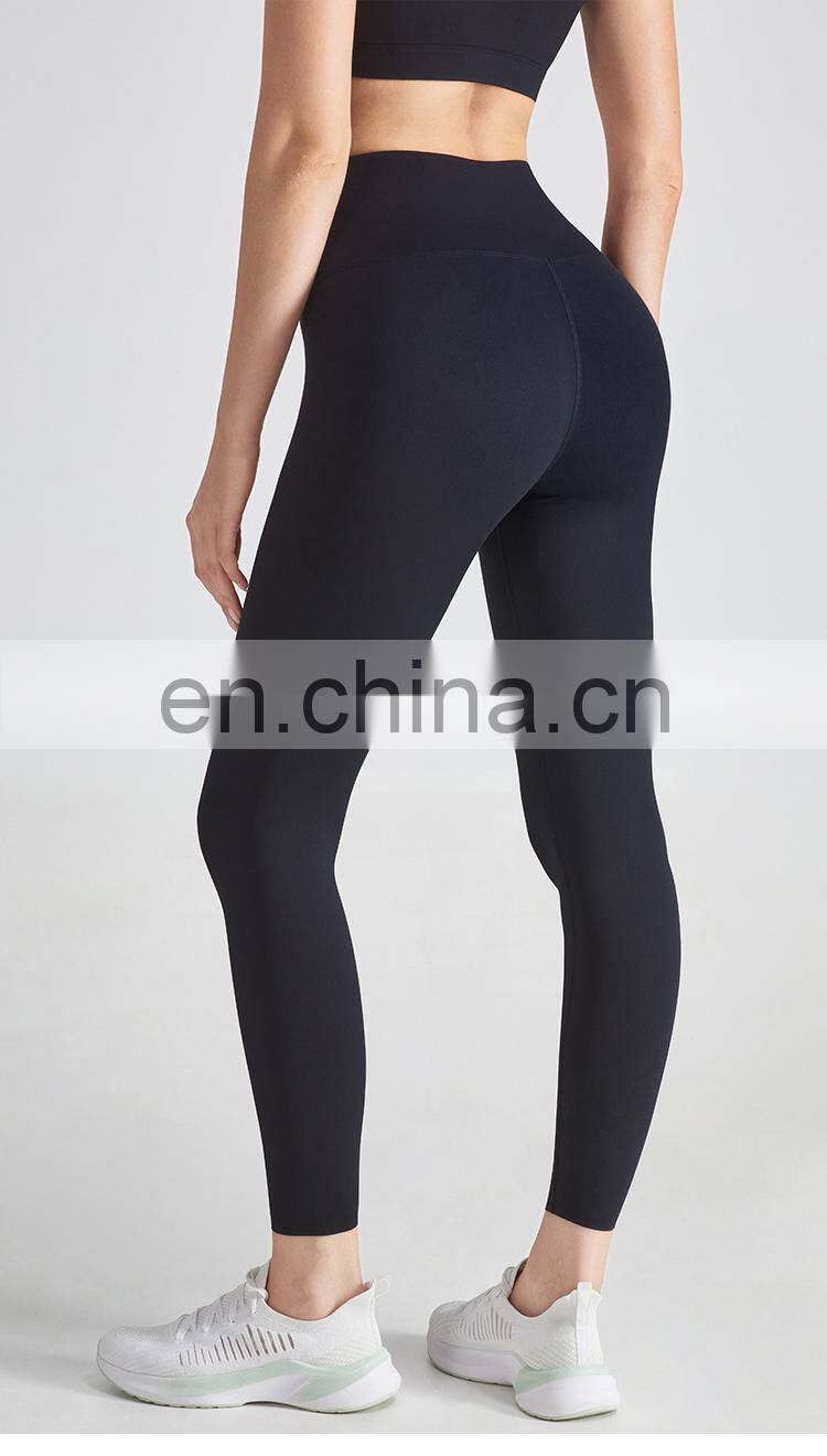 Half Cross Waist Design Printed Butt Lift Gym Leggings Yoga Gym Wear High Support