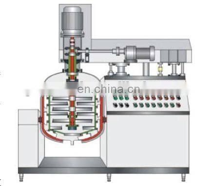 Dental cream vacuum emulsifying equipment / toothpaste homogenizer