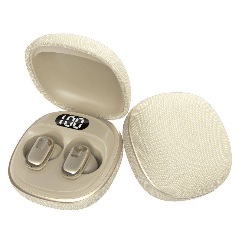 earphone colorful fabric wireless earphone TWS earbuds In-Ear Compact Headset Mini Wireless Headset with power display screen