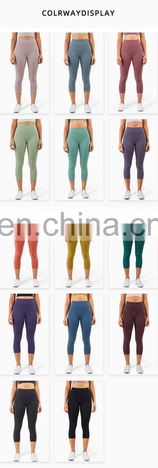 Recycled workout sports leggings length 7/8 leggings Soft Quick Dry yoga pants leggings yoga pants