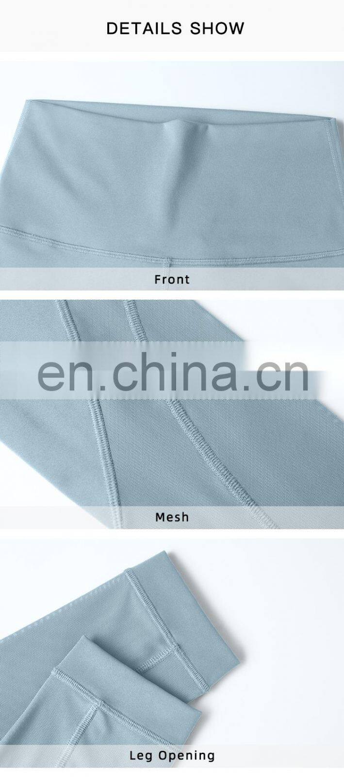 Hot Sale Mesh Breathable Gym Leggings Women Plus Size Scrunch Butt Sport Pants