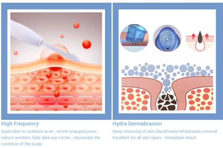 Hydra Diamond Peeling Oxygen Spray Machine for Skin Care Microdermabrasion Water Het Cleaning Oxygen Facial Machine