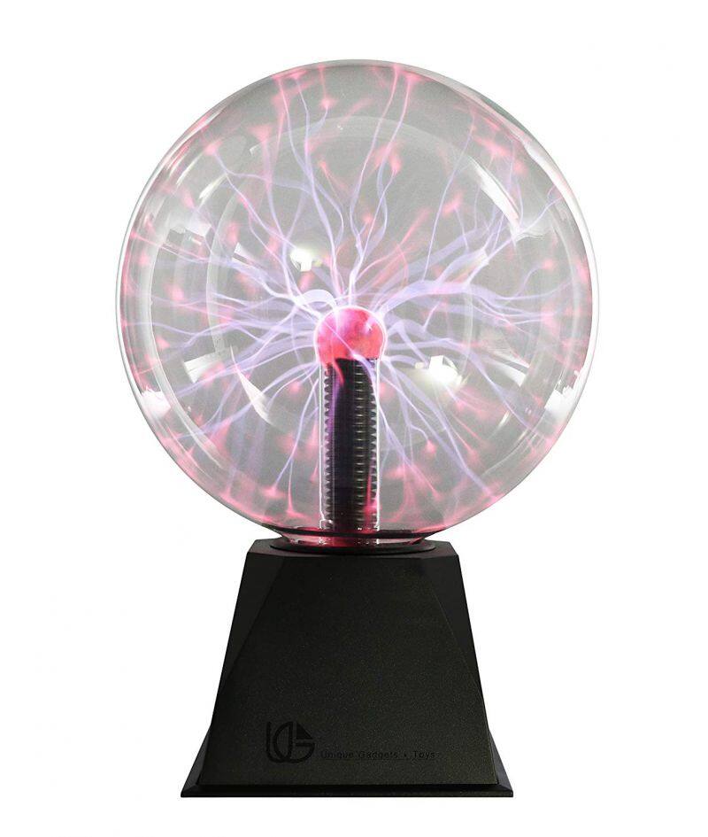 Magic Plasma Ball LED 5inch Sound Sensitive Plasma Lamp Light Nebula Sphere Globe Novelty Toy for Decorations/Kids/Bedroom