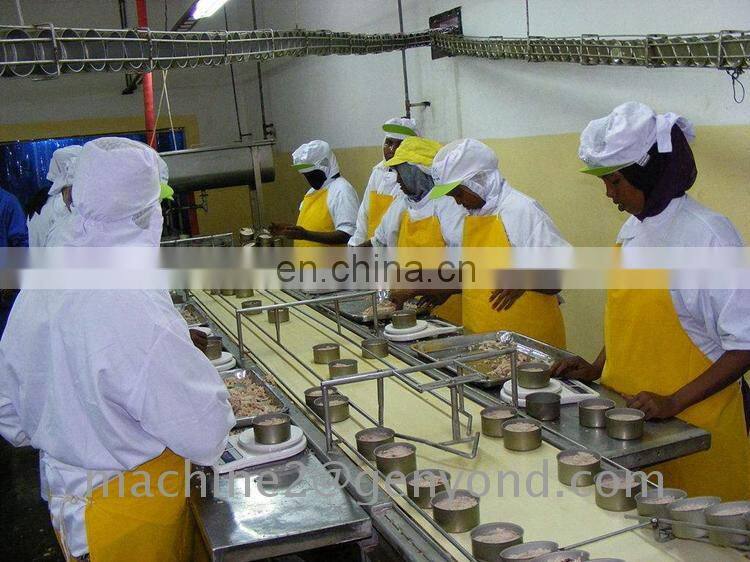 Factory Shanghai Genyond Design tuna fishing canning machine canned fish tuna production line with cheap price