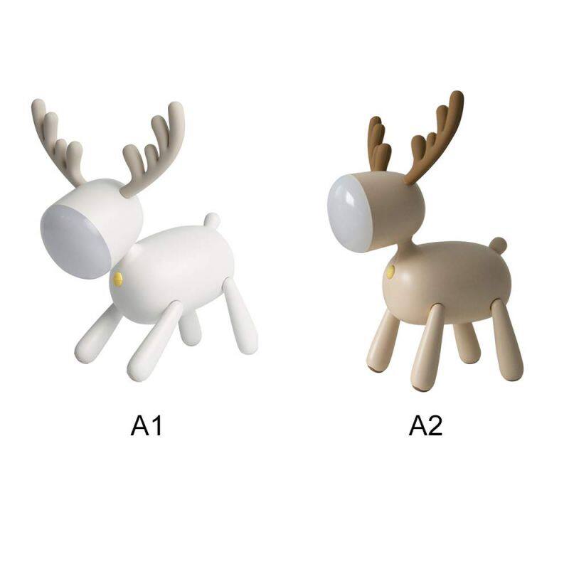 Best Selling Silicone Mood Light Chargeable LED Deer Children Night Light Touchable 7 colors USB Sensor Bedroom Portable