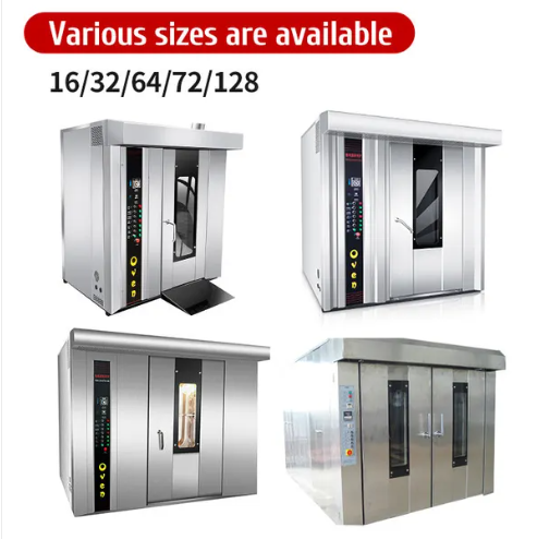 Industrial Electric Gas diesel Rotary Baking Oven for Biscuit Cookie Cake Bread