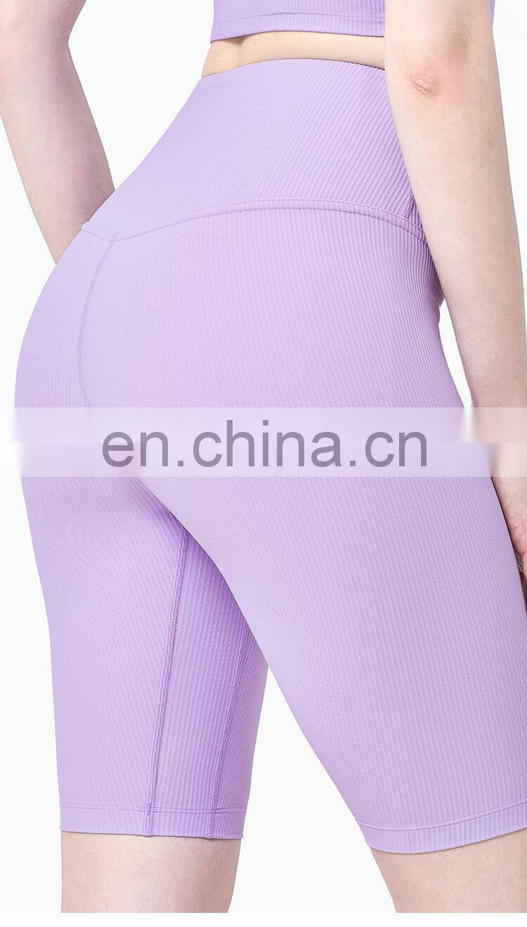 Recycled Custom Fitness Leggings Peach Buttocks Gym Shorts Women