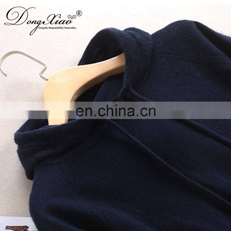 Inner Mongolia Factory Knitted Men 100% Cashmere Hoodie