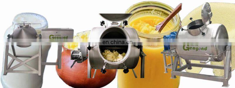 Genyond Shanghai factory dairy cream mixing tank butter making plant churn churner machine for the dairy farm equipment
