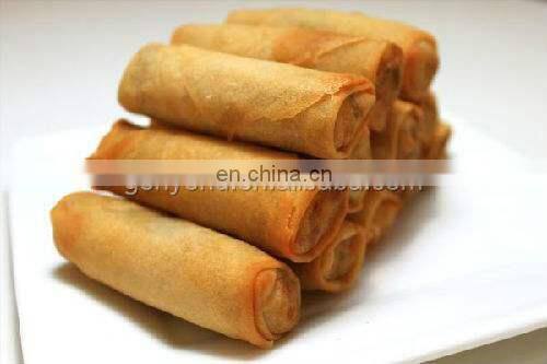 Factory price Chinese automatic spring roll pastry sheet forming baking stuffing wrapping making machine production line