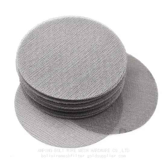 Stainless-Steel-Wire-Mesh-Round-Filter-Disc-Metal-Mesh-Screen-Filter-Disk-Black-Wire-Cloth-Weave-Fil