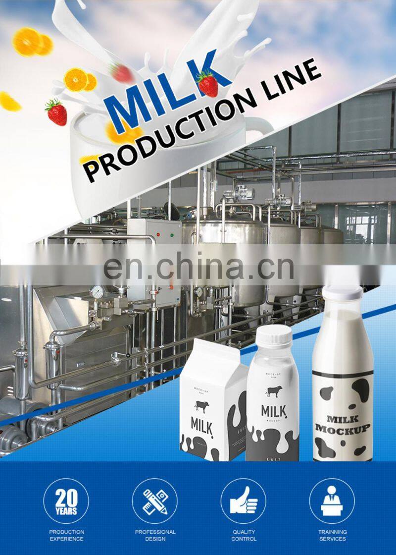 Complete UHT Milk Production Line Mini Dairy pasteurizer sterilizer filling machine milk yogurt Processing Plant Equipment