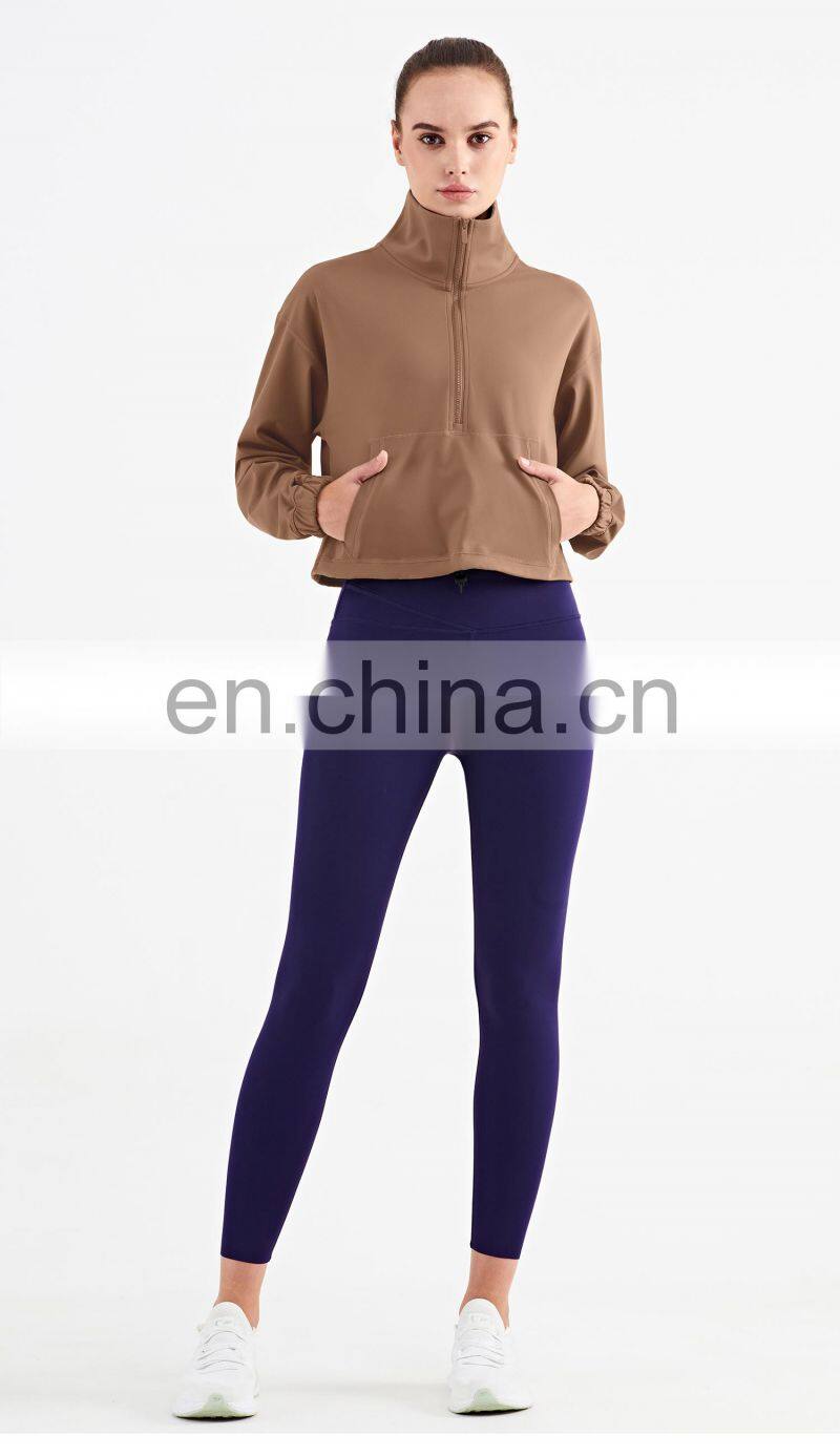 Autumn New High Standard Zipper Yoga Top Outdoor 240g Gym Jacket Casual Fitness Sports Suit