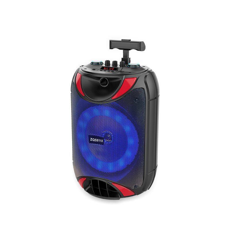 ZQS8118 portable single 8 inch 15W power subwoofer OEM active bluetooth loudspeaker for outdoor