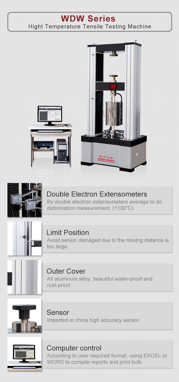 High Temperature Durable Creeping Stress Rupture Tensile Strength Compression Bending Shear Testing Machine/Creep Equipment