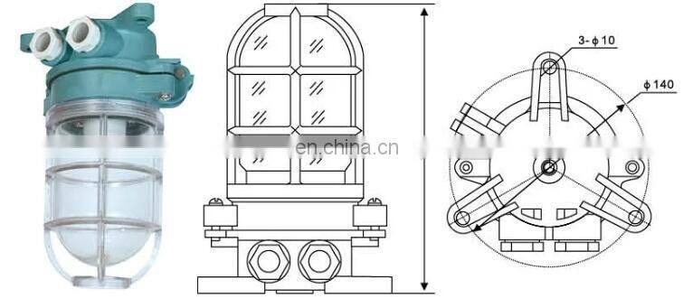 220V 60W IP56 Outdoor waterproof marine work light OX-2M