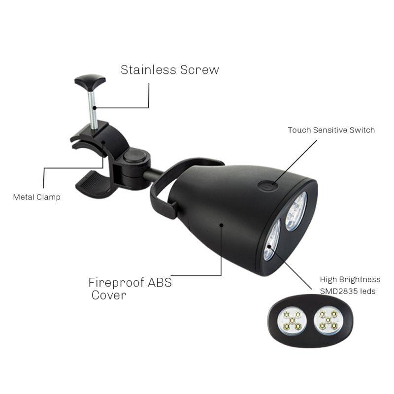 Newest LED Grill Light Barbecue with 10 Super Bright LED Lights-Handle Mount BBQ Light for Grilling At Night-Fully Adjustable