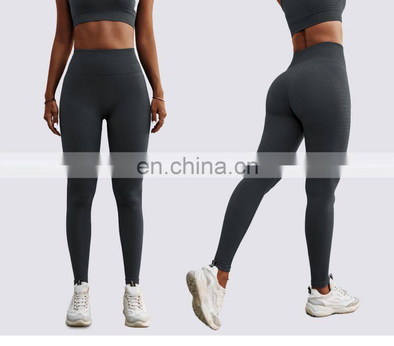 Seamless High Waist Leggings Custom Women Fitness Sports Four Way Stretch Leggings