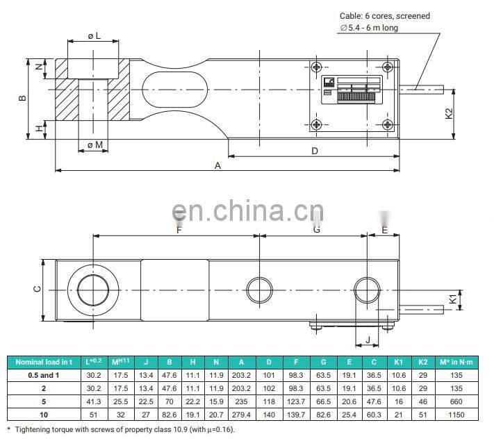 HBM Z7A load cell for tank weighers and batching scales Z7AD1/5T load cell