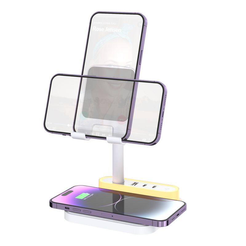 Wireless LED Lamp Multifunction Charger with Holder All-in-One Charging Solution