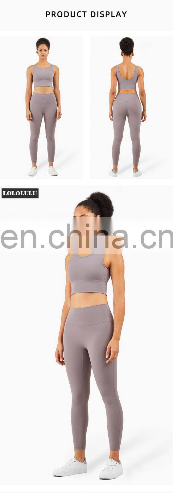 LOLOLULU Hot sale best quality gym clothes yoga butt scrunch set clothes yoga yoga clothes custom logo