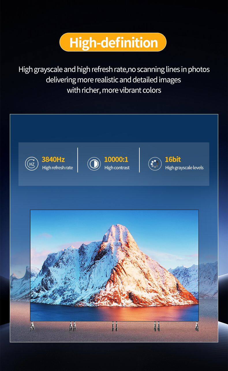 Hot-selling High Quality Factory Direct Sales Indoor 3in1 P1.25 P1.56 P1.95 P2.5 P2.6 P2.97 P3.91 Poster LED Display Screen