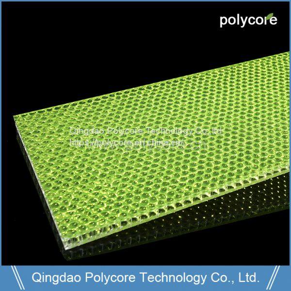 Polycore PC honeycomb sandwich panel Dripan uniform core 1