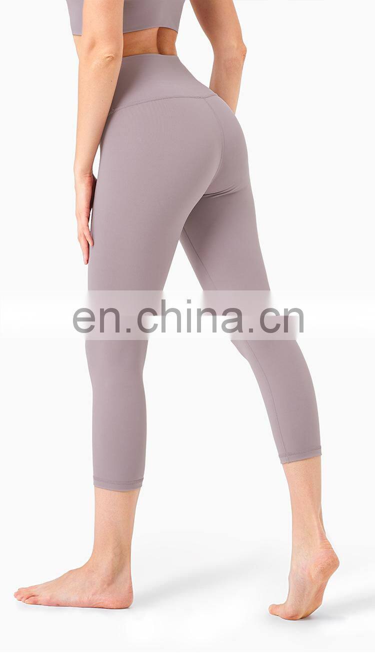 High Support Yoga Pants Leggings Sport Down Capri Leggings Workout Two Mile Wear