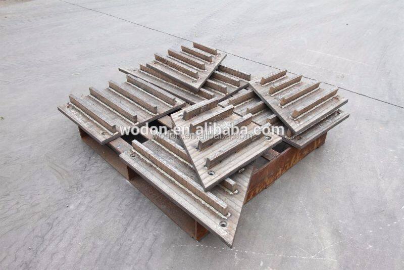 Wodon chromium alloy bimetal hardfacing plate for mining machinery