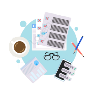 Internet-online-examination-desktop-classroom-flatlay-retro_439076_wh300_