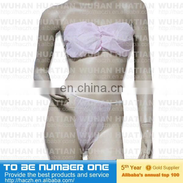 Disposable PP/SMS Non Woven Fabric Underwear Bra and Panties - China  Lingerie and Underwear price