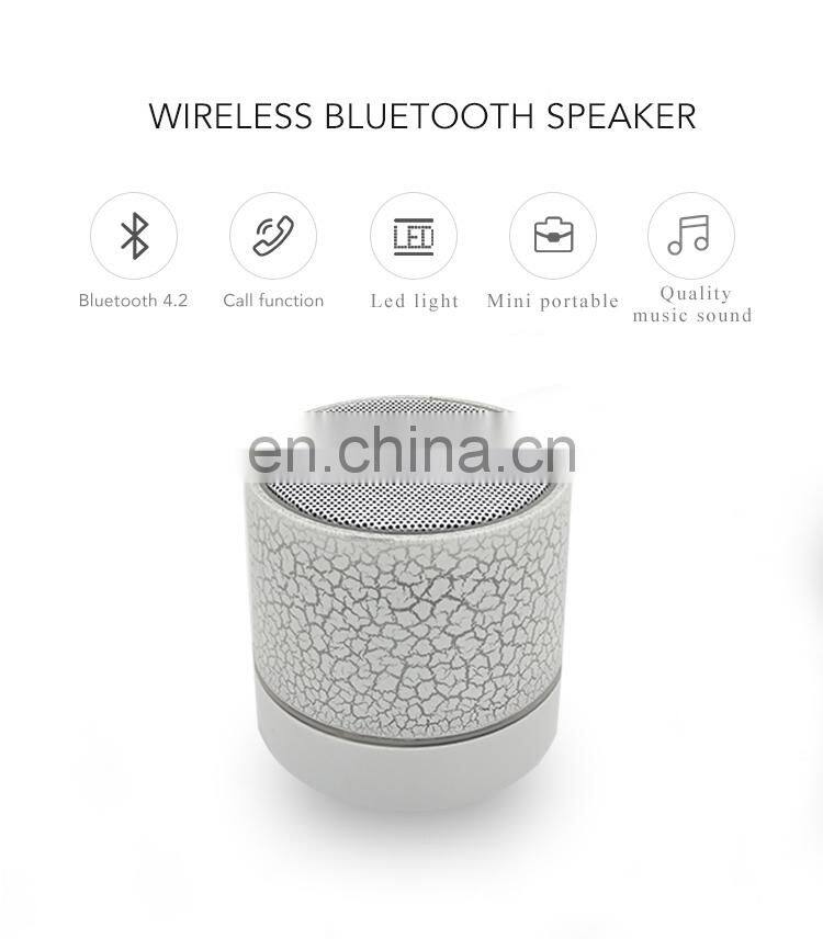 Wireless Speaker Audio MP3 Player Colorful Lights Hand-free Portable Speaker