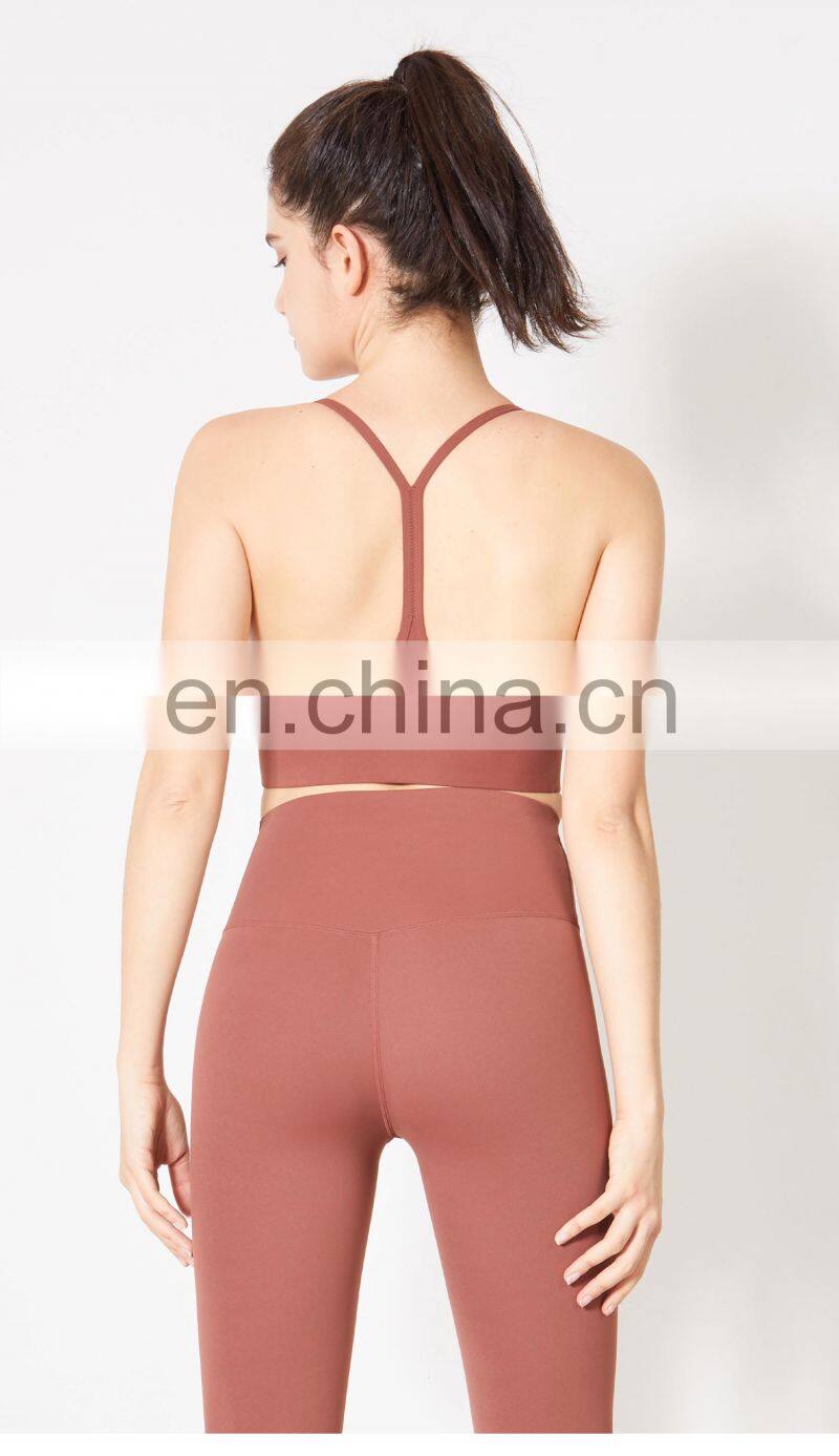 Custom Full Coverage Gym Tank Top Women High Impact Y Back Women Sports Bras Two Mile Wear
