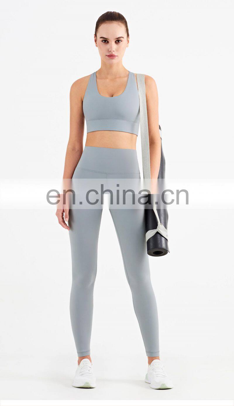 Super High Waist Sports Yoga Legging 28 Inch Belly Control Workout Gym Pant Women