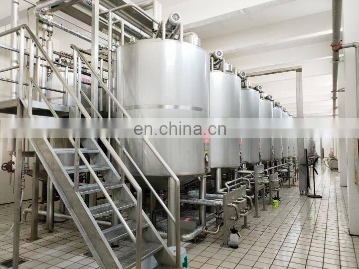 Automatic dairy processing equipment machine pasteurized milk UHT milk yogurt cheese butter cream ghee production line plant
