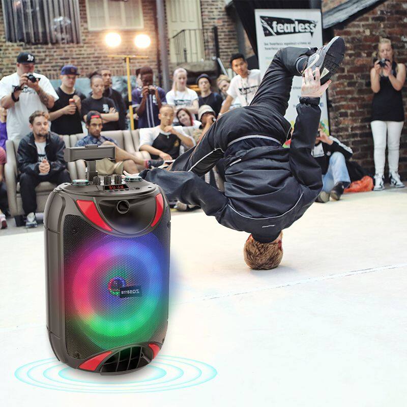 ZQS8118 portable single 8 inch 15W power subwoofer OEM active bluetooth loudspeaker for outdoor